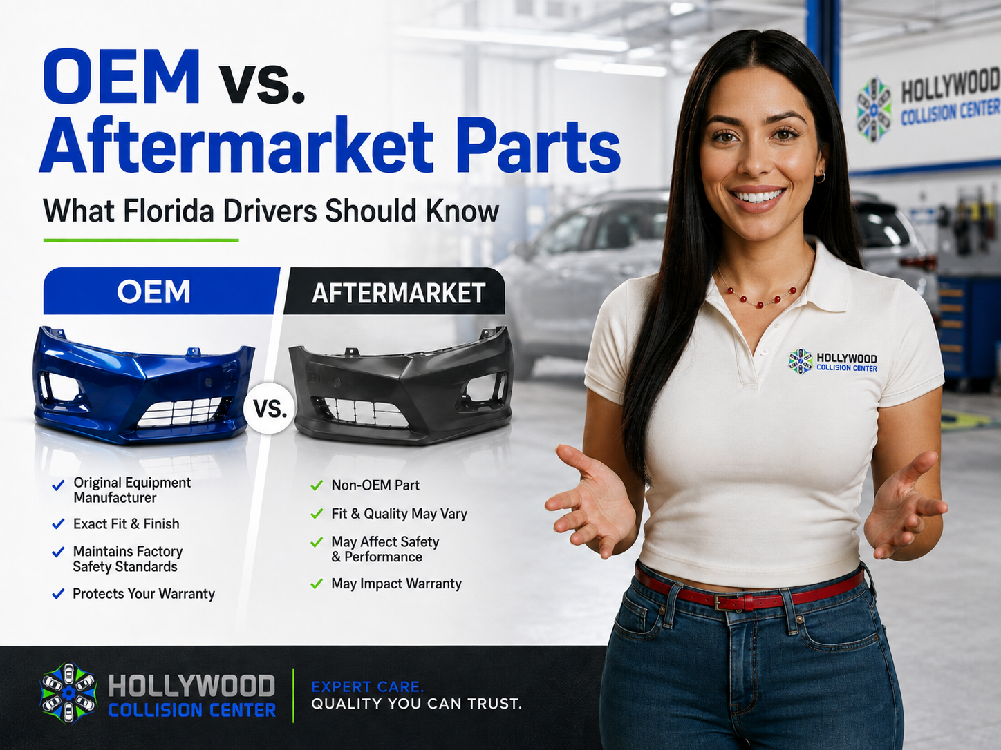 OEM vs. Aftermarket Parts After an Accident: What Florida Drivers Should Know