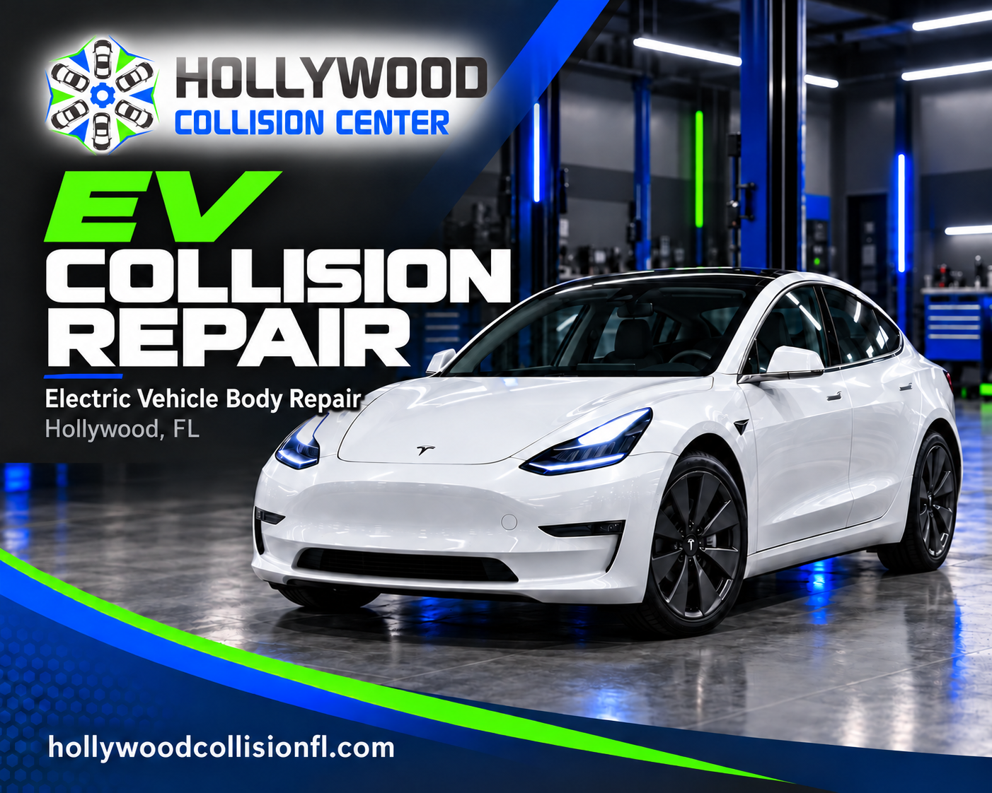 Electric Vehicle Collision Repair in Hollywood, FL